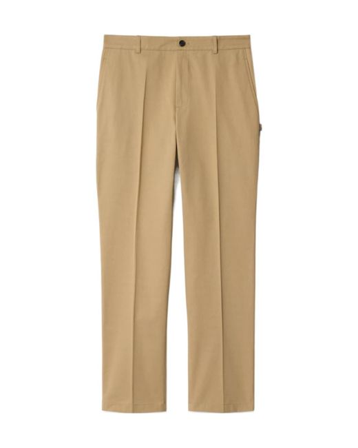 Burberry Natural Straight-Leg Trousers for men