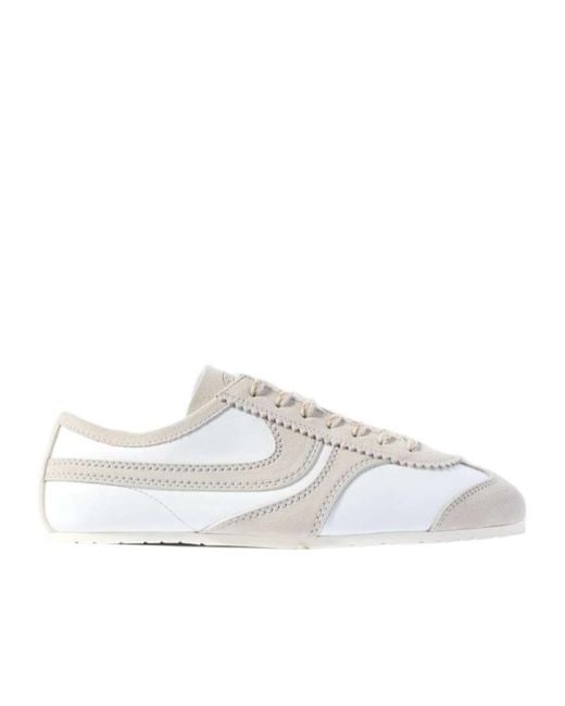 Dries Van Noten White Round Toe Sneakers