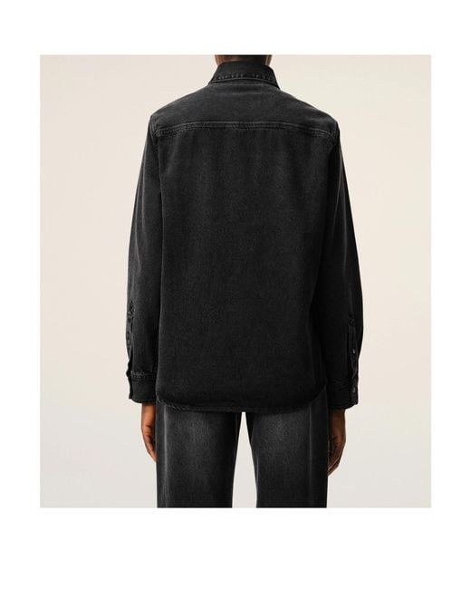 AMI Black Ami Ami De Coeur Denim Shirt for men