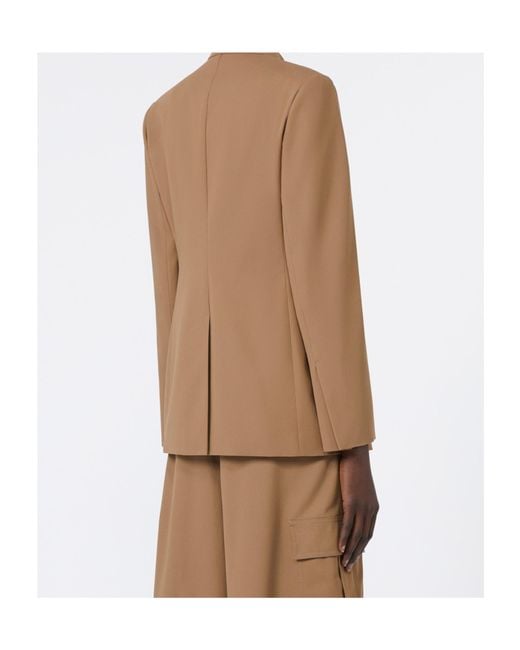 Max Mara Brown Segnale Single-Breasted Jacket