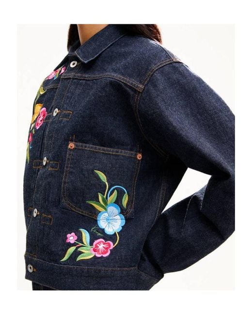 KENZO Blue Wildflower' Trucker Jacket
