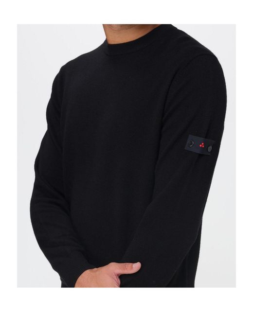 Peuterey Black Crew Neck Pullover for men