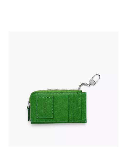 Marc Jacobs Green The Leather Top Zip Wallet for men