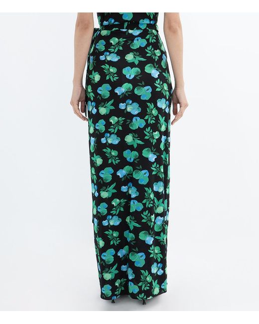 Coperni Green Printed Wrap Skirt