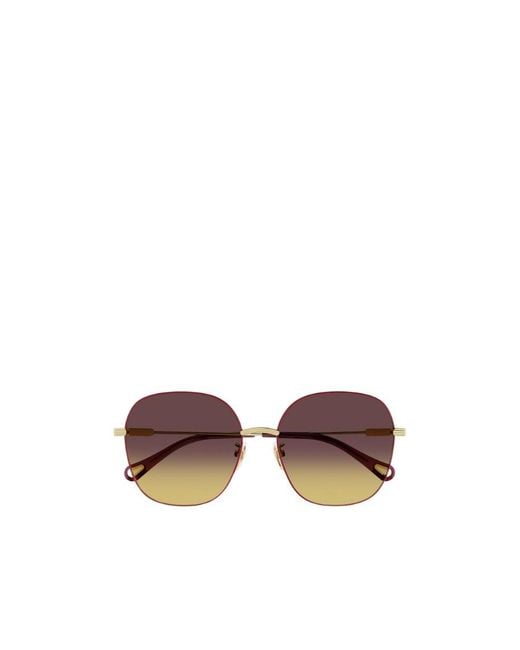 Chloé Multicolor Chloé Eyewear Square Frame Sunglasses