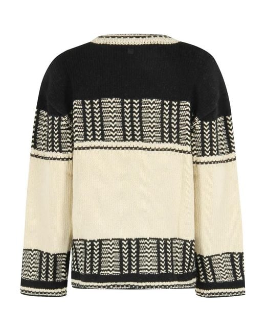 Low Classic Black Jacquard Knit Sweater