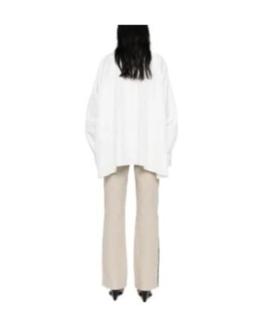 Norma Kamali White Collared Shirt