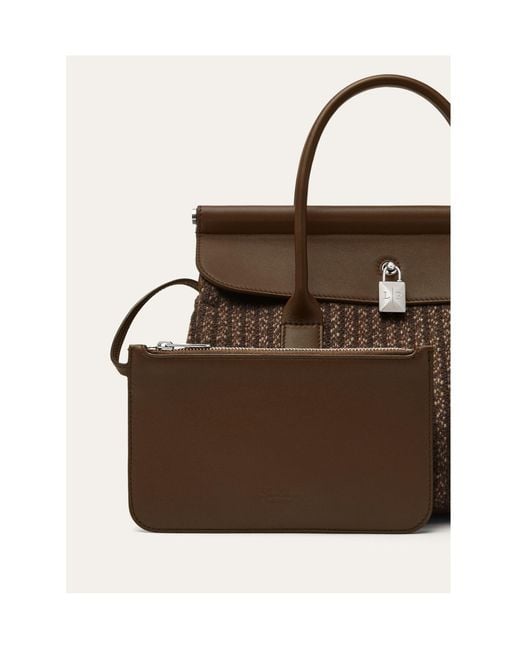 Loro Piana Brown Loom Bag L25