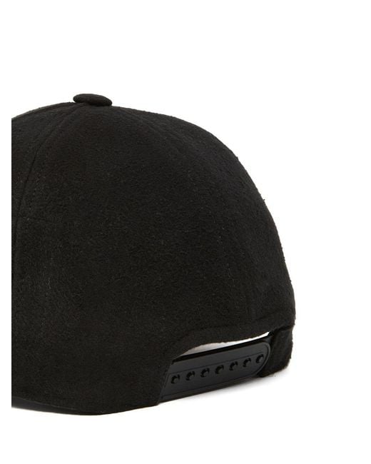Rick Owens Black Concordians Baseball Cap for men
