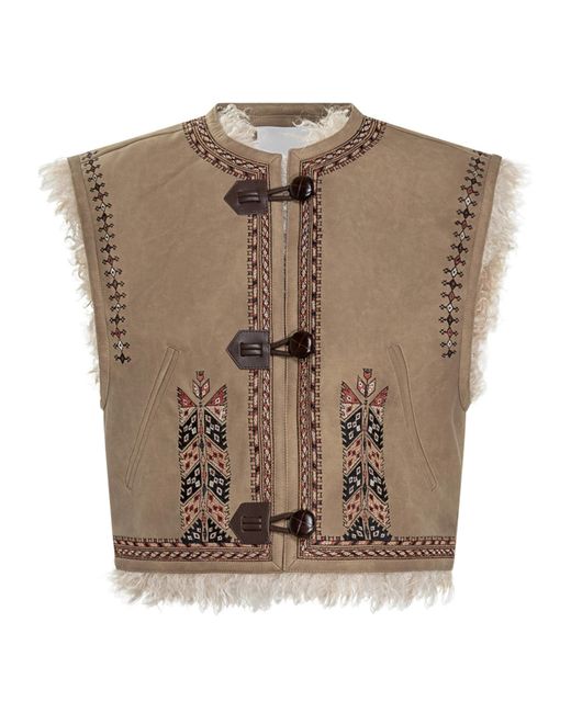 Isabel Marant Brown Sleeveless Vest