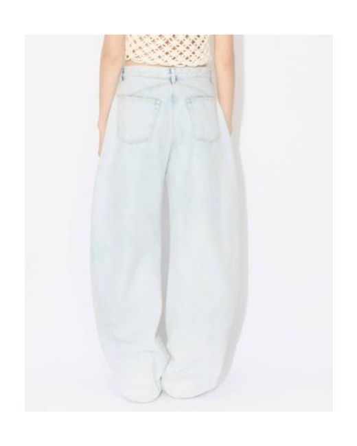 Alaïa White Alaã¯A Rounded Jeans