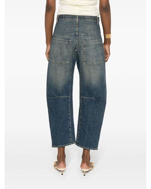 Nili Lotan Blue Belt-Loop Jeans