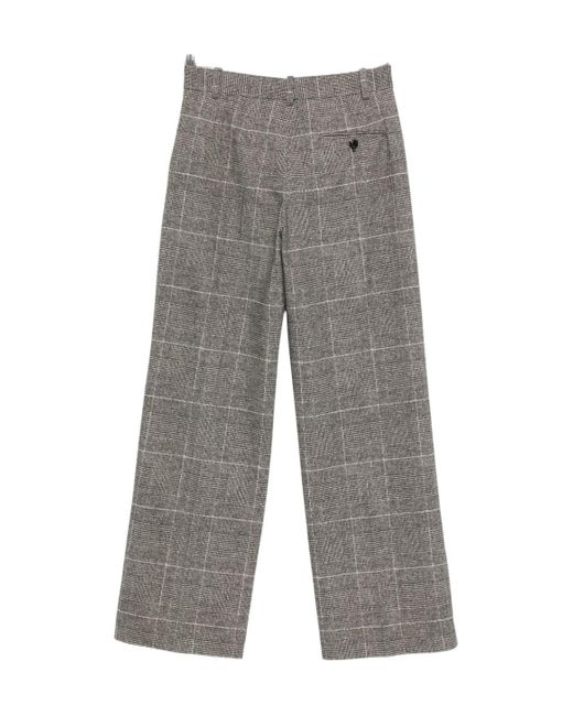 Circolo 1901 Gray Belt Loop Wide-Leg Pants