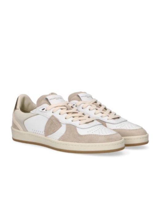 Philippe Model White Pgal Low-Top Sneakers