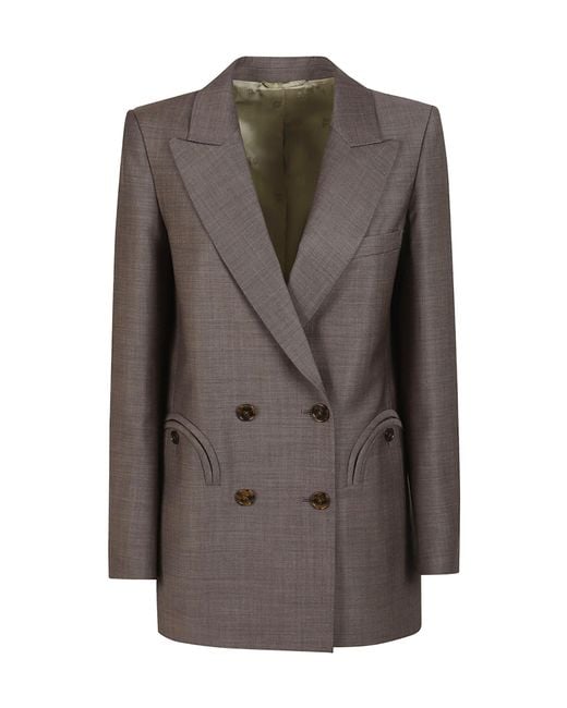 Blazé Milano Brown Blazé Milano Aile Everyday Double-Breasted Blazer