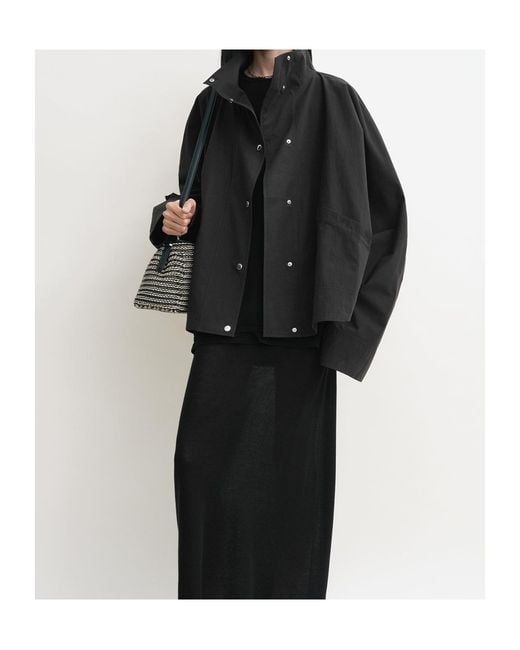 Totême Black Totême Summer Parachute Jacket