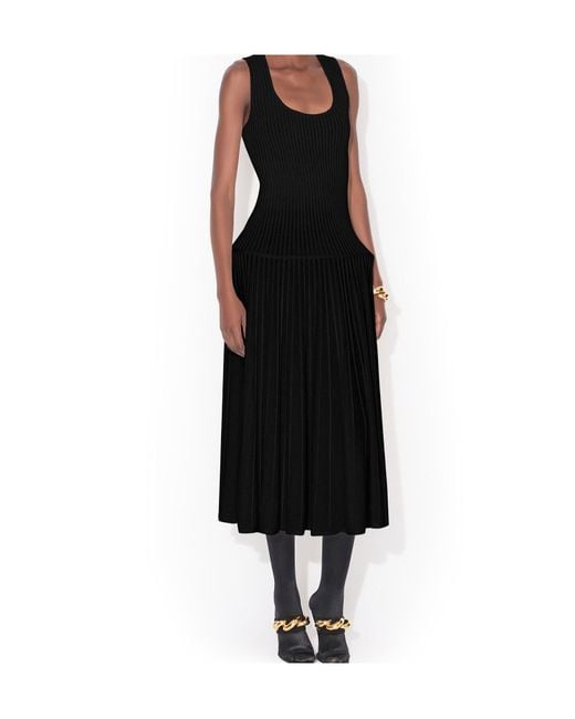 Alaïa Black Wool Crinoline Dress