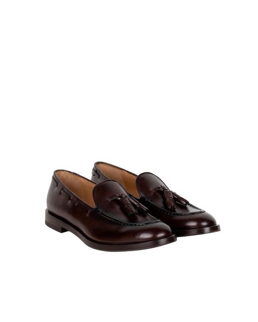 Fratelli Rossetti Brown Round-Toe Loafers