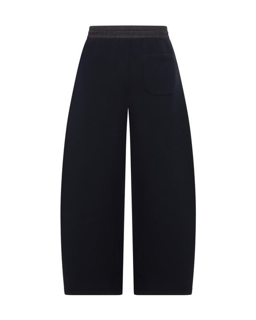 Sacai Blue Drawstring Sponge Track Pants
