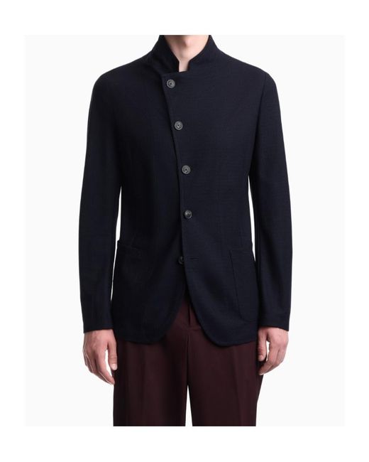 Emporio Armani Blue Formal Jackets for men