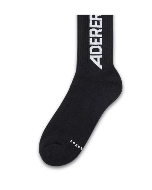 Adererror Black Ader Knitted Socks for men