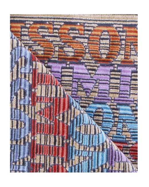 Missoni White Logo Lettering Towel for men