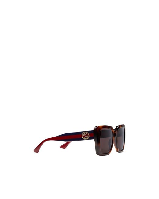 Gucci Purple Square Frame Sunglasses