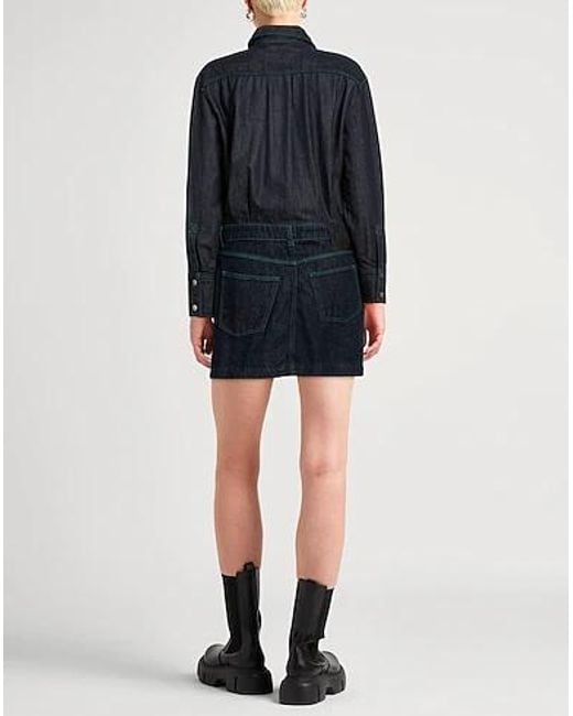 MAX&Co. Blue Dark Denim Shirt Dress