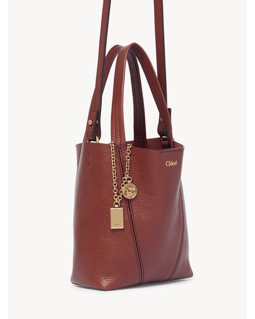 Chloé Red Small Chloé Spin Tote Bag