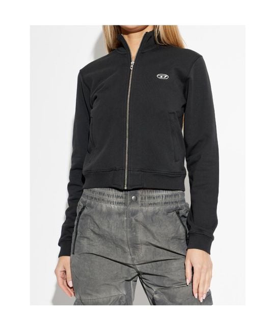 DIESEL Black Flacin Zip-Up Sweatshirt