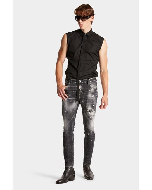 DSquared² Black Multi-Pocket Jeans for men