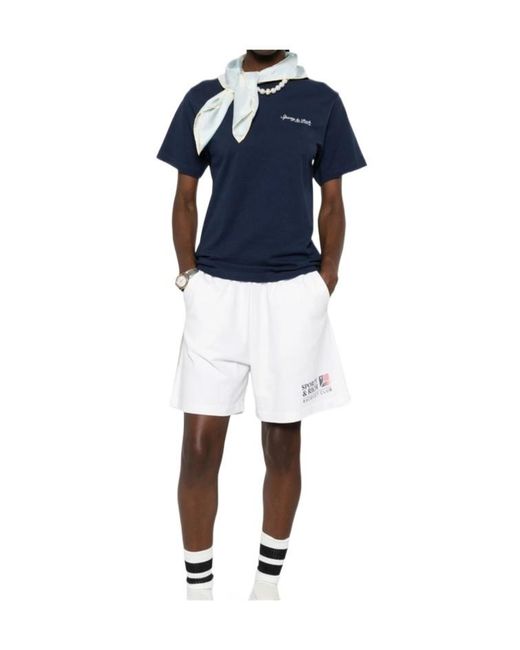 Sporty & Rich Blue Short-Sleeved T-Shirt