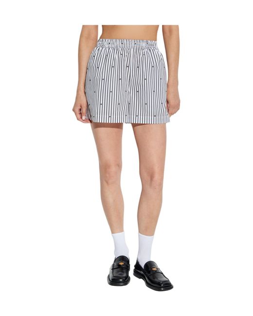 ROTATE BIRGER CHRISTENSEN Multicolor Striped Shorts