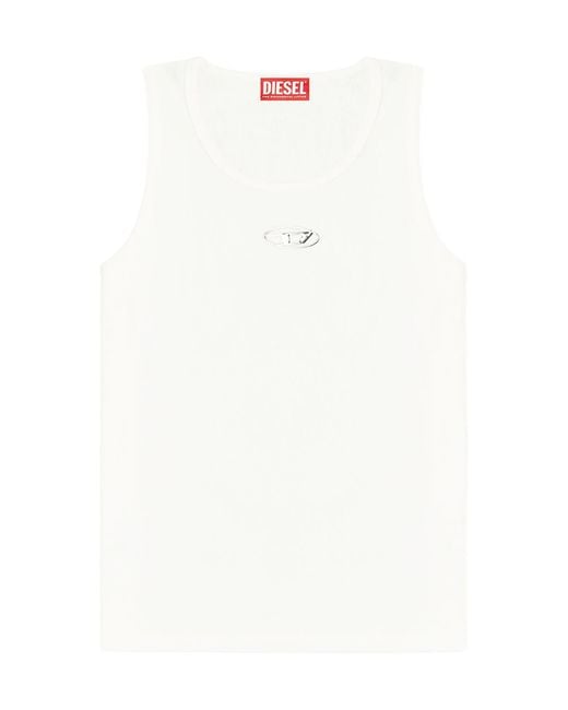 DIESEL White T-Lifty-Iod Tank Top for men