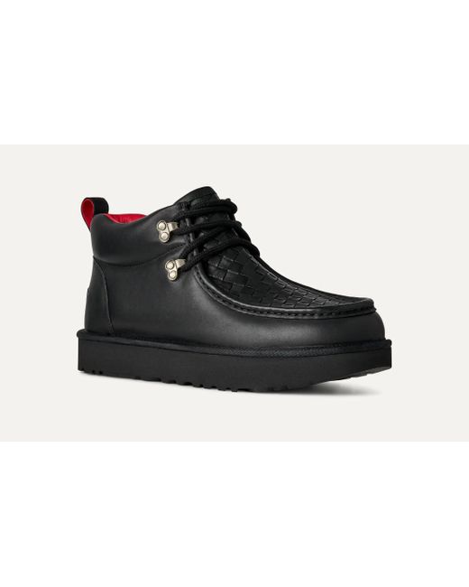 Ugg Black Woven Lace-Up Trainers for men