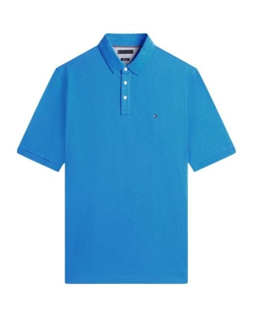 Tommy Hilfiger Blue Short-Sleeved Polo Shirt for men