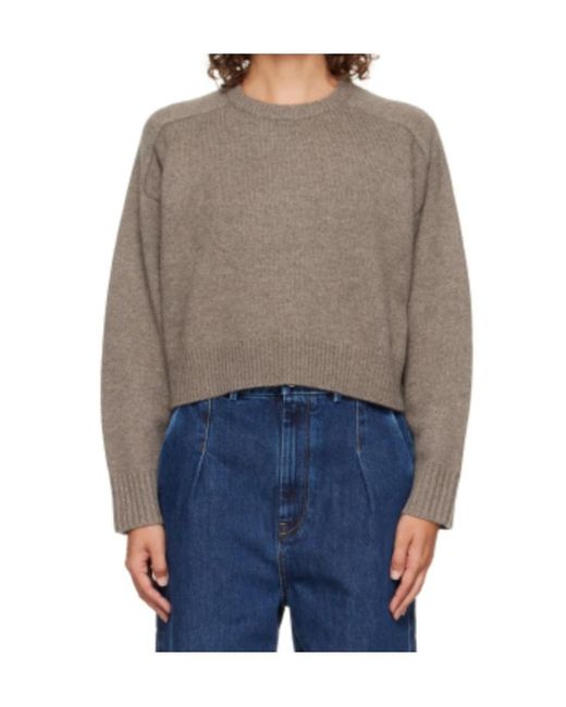 Loulou de Saison Brown Bruzzi Crewneck Knitwear