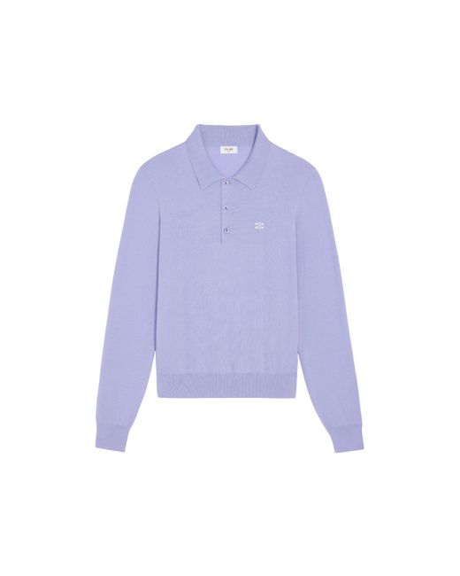 Céline Purple Polo Sweater for men