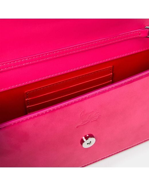 Christian Louboutin Pink Versatile Leather Clutch