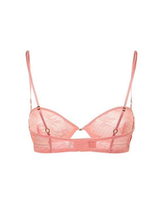 Stella McCartney Pink Lace Balconette Bra