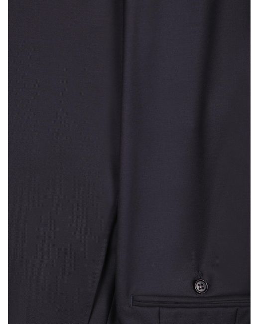Canali Blue Single-Breasted Two-Piece Suit for men