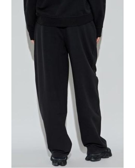 Sportmax Black Lord Drawstring Tapered Sweatpants