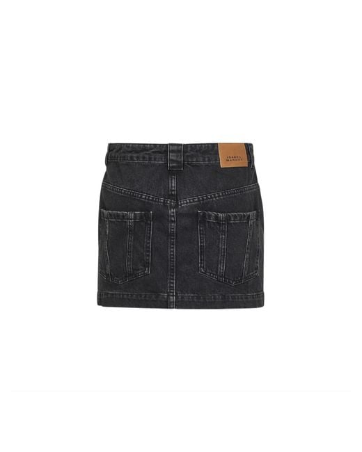 Isabel Marant Black Isabel Marant Étoile Denim Mini Skirt