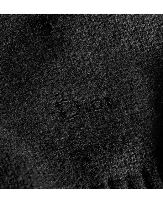 Dior Black Sweater With Ribbon Neckline