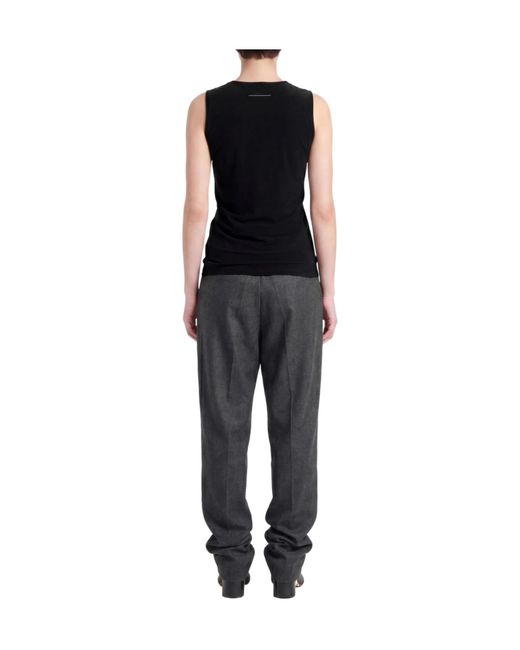 MM6 by Maison Margiela Black Sleeveless Top