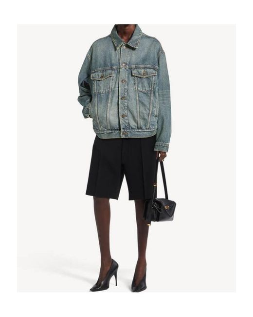 Balenciaga Blue Relaxed Denim Jacket