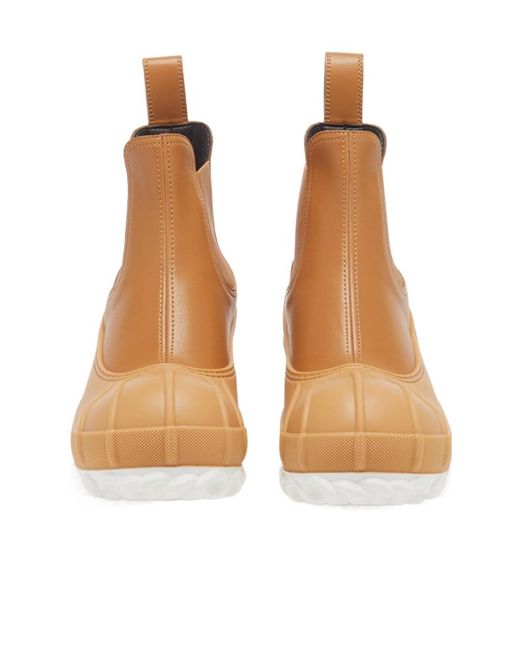 Stella McCartney Brown Duck City Chelsea Boots