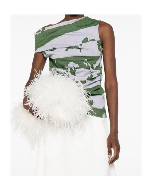 Dries Van Noten Green Asymmetrical Cover-Up