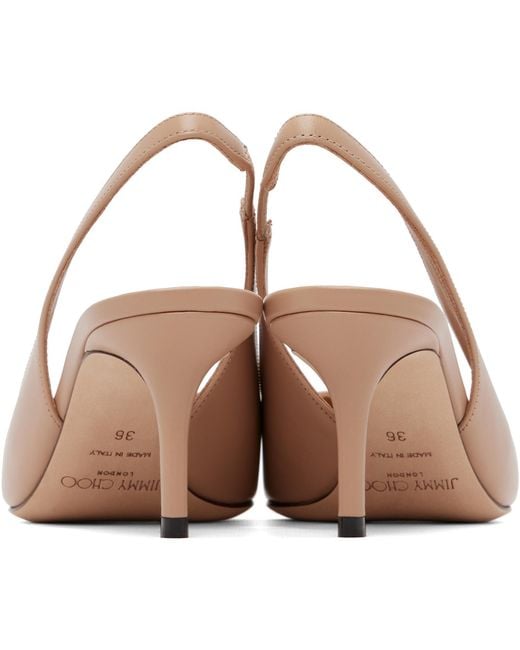 Jimmy Choo Natural Love Sling Back 65 High Heels
