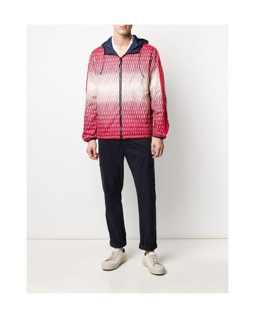 KENZO Blue Zipped Logo Windbreaker for men